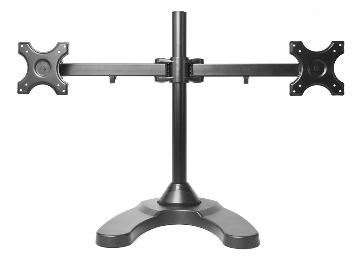 MonMount MonMount LCD-6460B dual monitor stand weighted base 24" black — product photo