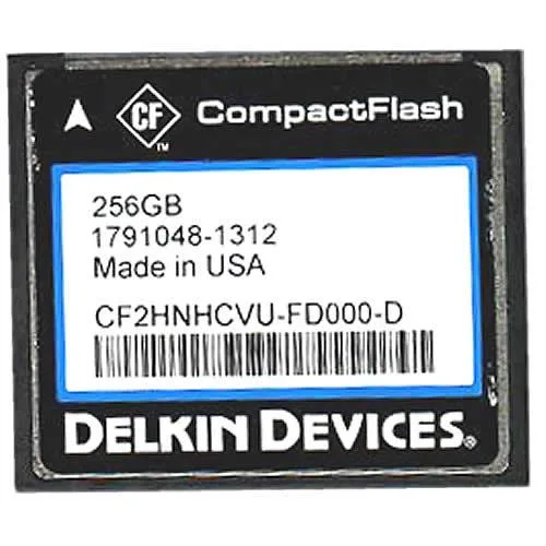 Delkin Delkin CF2HNHCVU-FD000-D 256GB CompactFlash memory card 50-pin — product photo