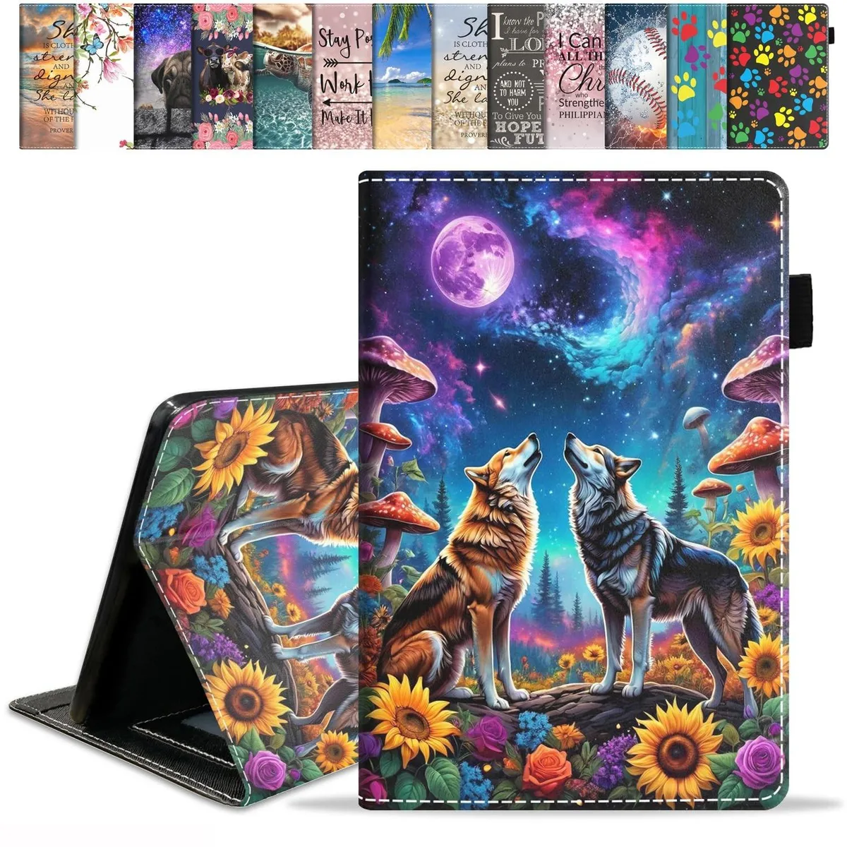 Batianda Batianda Case for Fire HD 8/Plus 10th/12th Gen Moon Wolf 2 in 1 accessory — product photo
