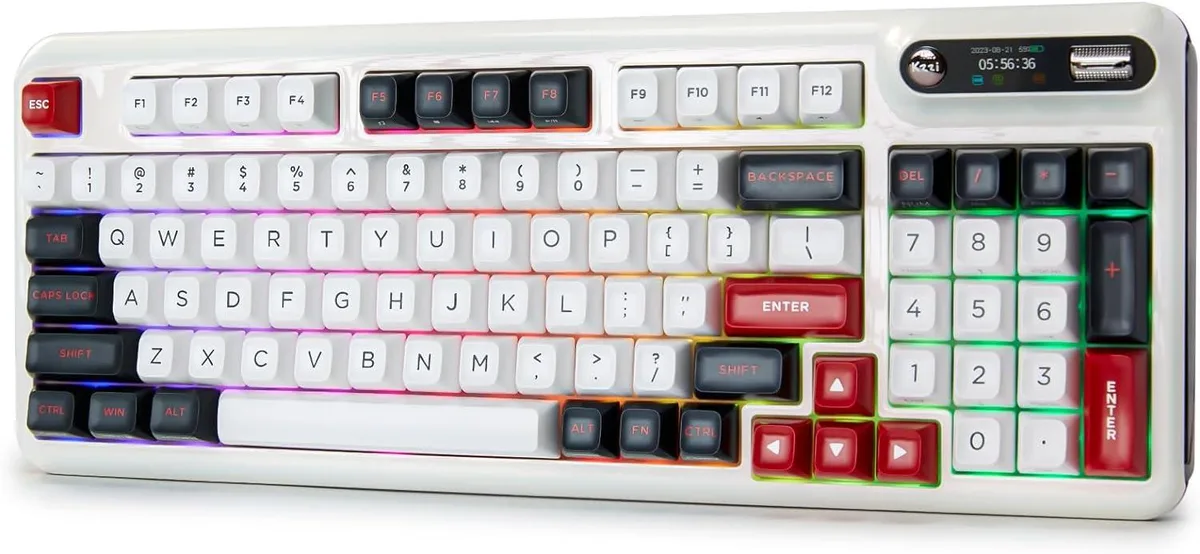 BFKK BFKK Z98 94-Key Hot-Swap Gasket Gaming Keyboard White Tactile Switches — product photo