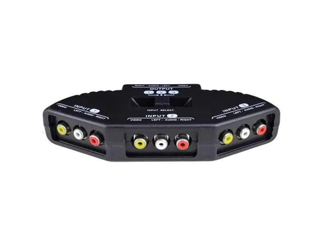 TRIQUEST TRIQUEST 5450 3-in-1 Composite A/V Selector Switch Box surveillance accessory — product photo