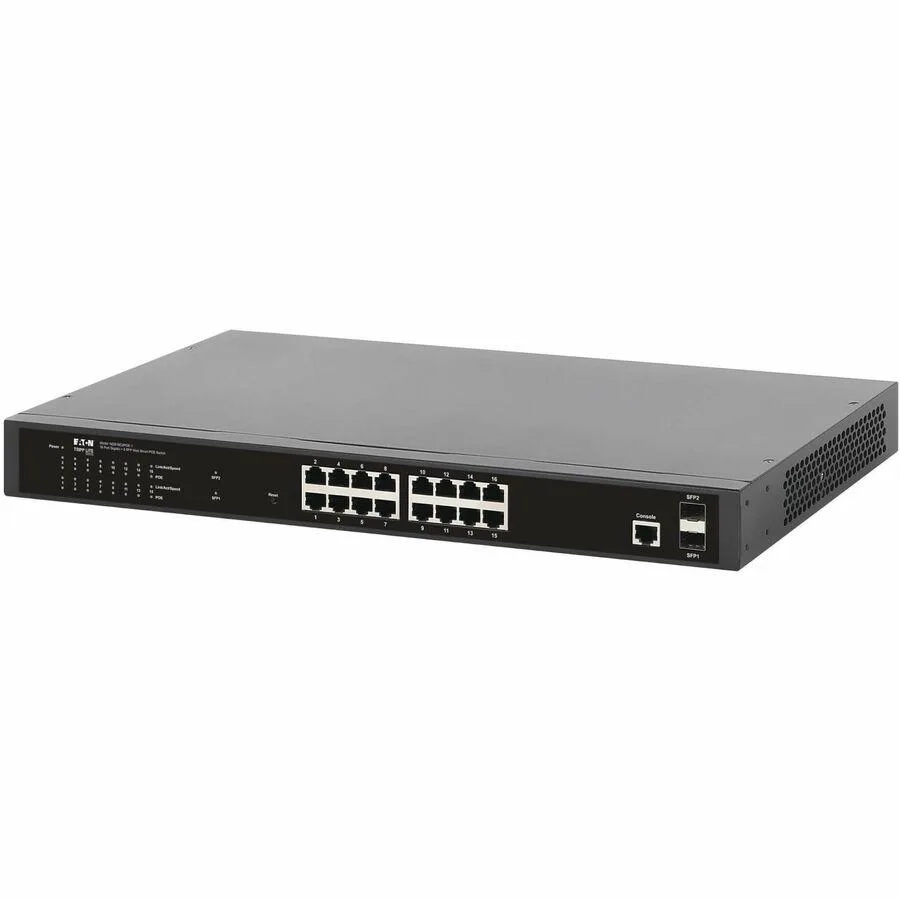 Eaton Eaton NGS16C2POE-1 16-port managed network switch 2 SFP 220W PoE — product photo
