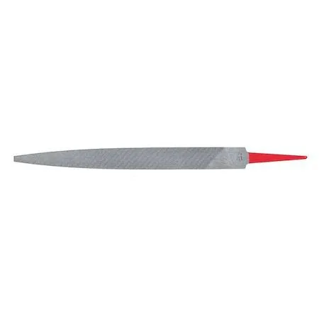 Simonds 4-inch warding file, rectangular double-cut steel, natural finish