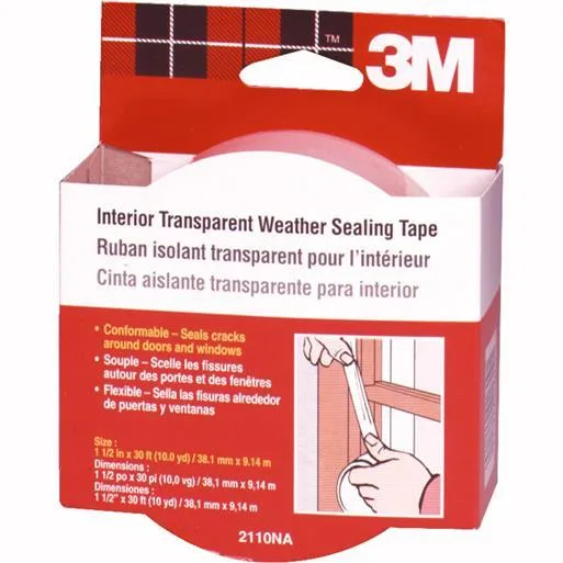 3M 3M 2110 Interior Transparent Weatherseal Tape 30 ft — product photo