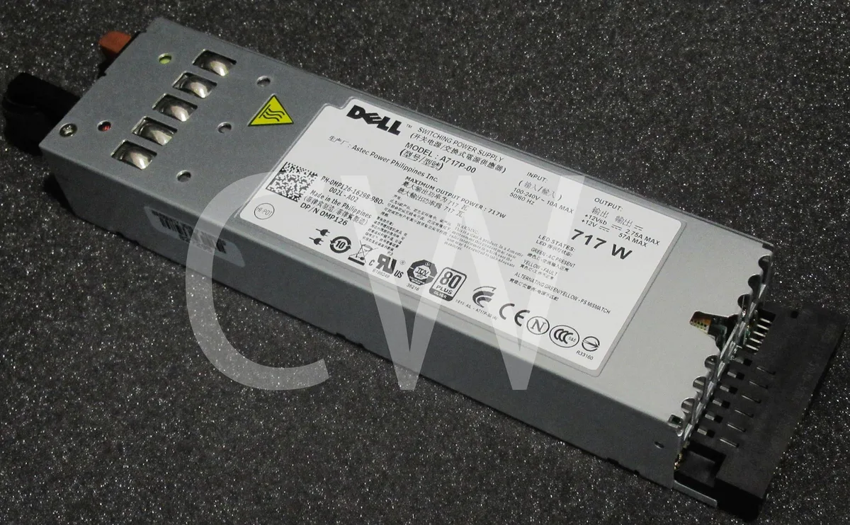 DELL DELL MP126 0MP126 RN442 0RN442 PowerEdge R610 717W server power supply — product photo