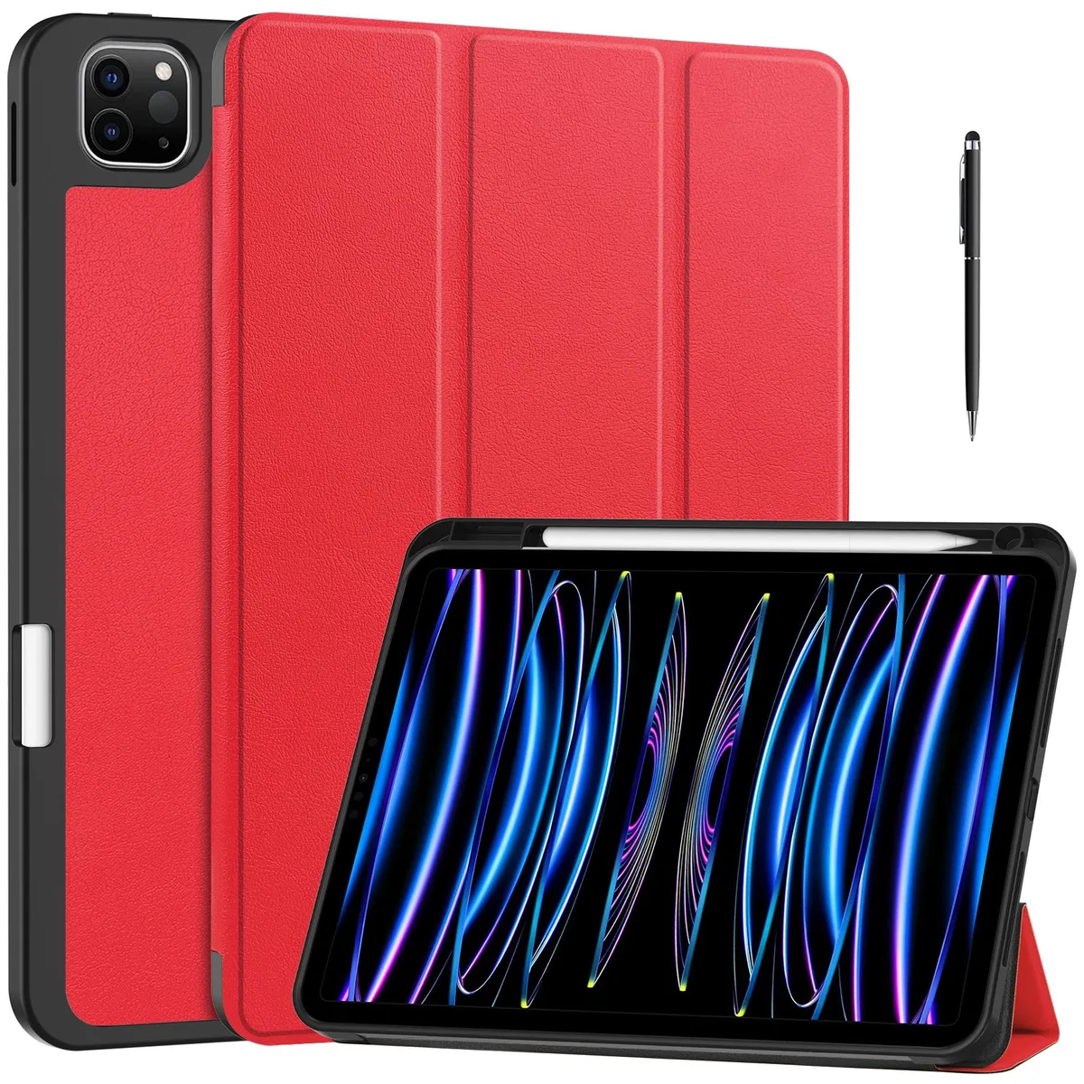 Werleo Werleo iPad Pro 11 case with stylus Red 2018-2022 — product photo