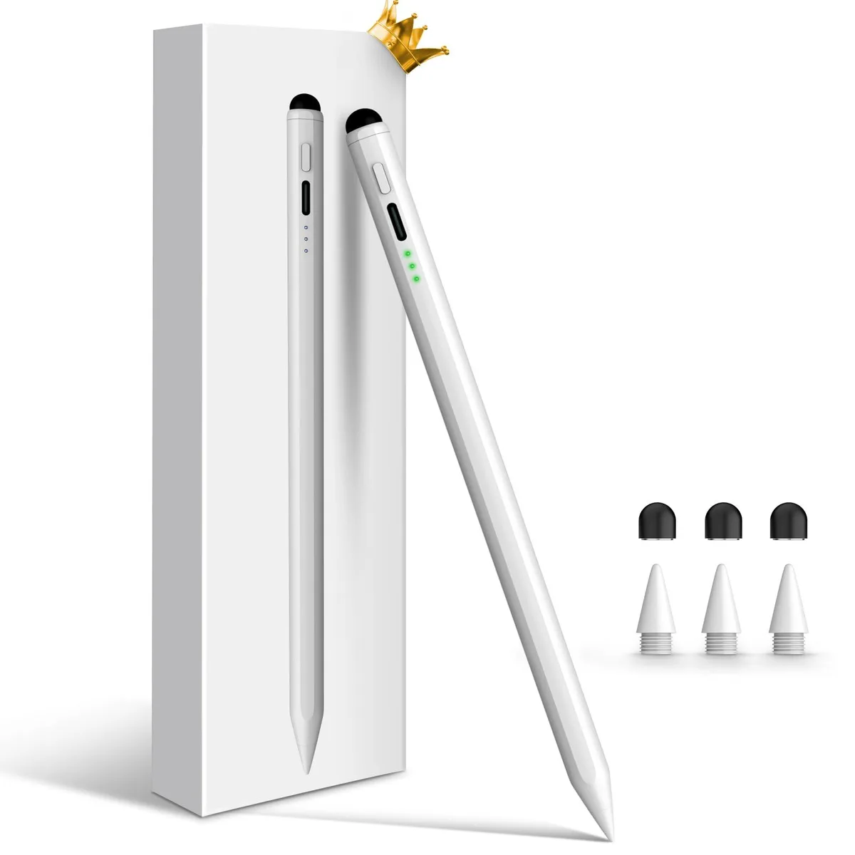  STYLUSHOME FS002 Dual-Tip Stylus White 1.5mm 13min Charge 9h Use — product photo