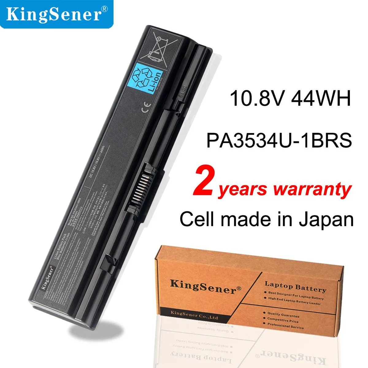 KingSener KingSener PA3534U-1BRS laptop battery 44WH 10.8V 6 Cells — product photo