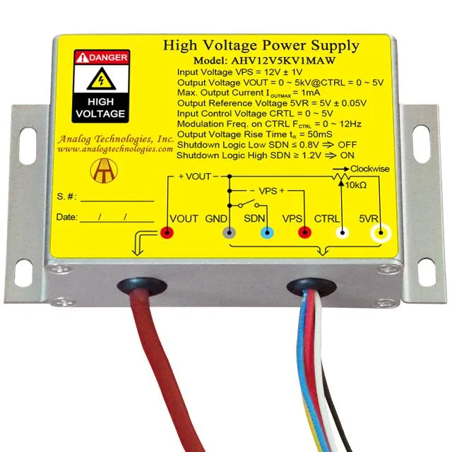 Analog Technologies, Inc. Analog Technologies, Inc. AHV12V5KV1MAW DC-DC HV Power Supply Module 12V 5kV 1mA — product photo