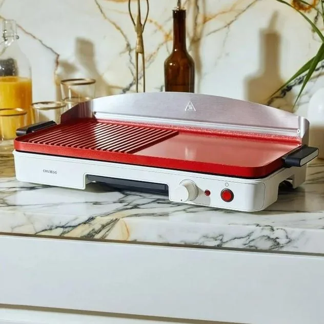 Crux Crux CRUXGG 1750W 500°F Red & White Grill Griddle 20x10 — product photo