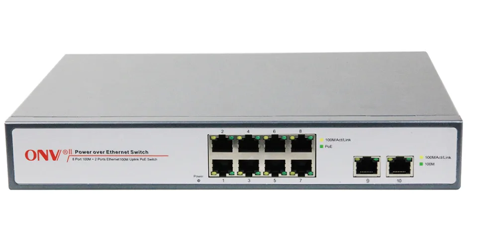 Optical Network Video Technologies Optical Network Video Technologies ONV-POE31108P 8-port PoE network switch — product photo