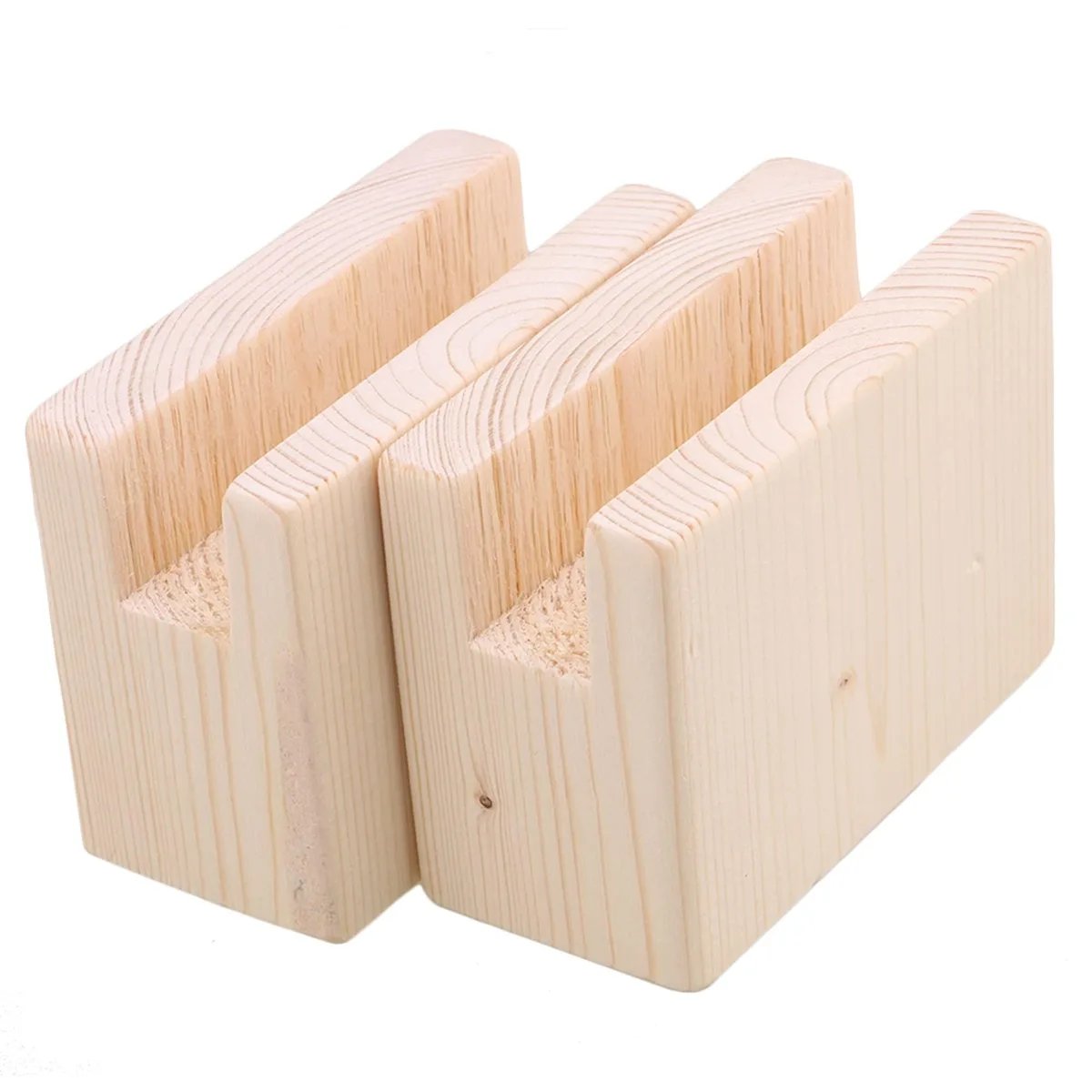  Etfbuy Alder Wood Bed Risers 2PCS .68 lb — product photo