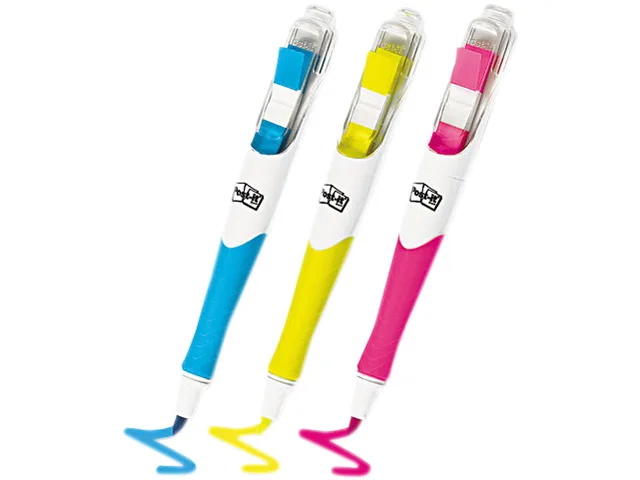 Post-it 689-HL3 Flag Highlighter Pen, 50 Flags, 3 Pack — product photo
