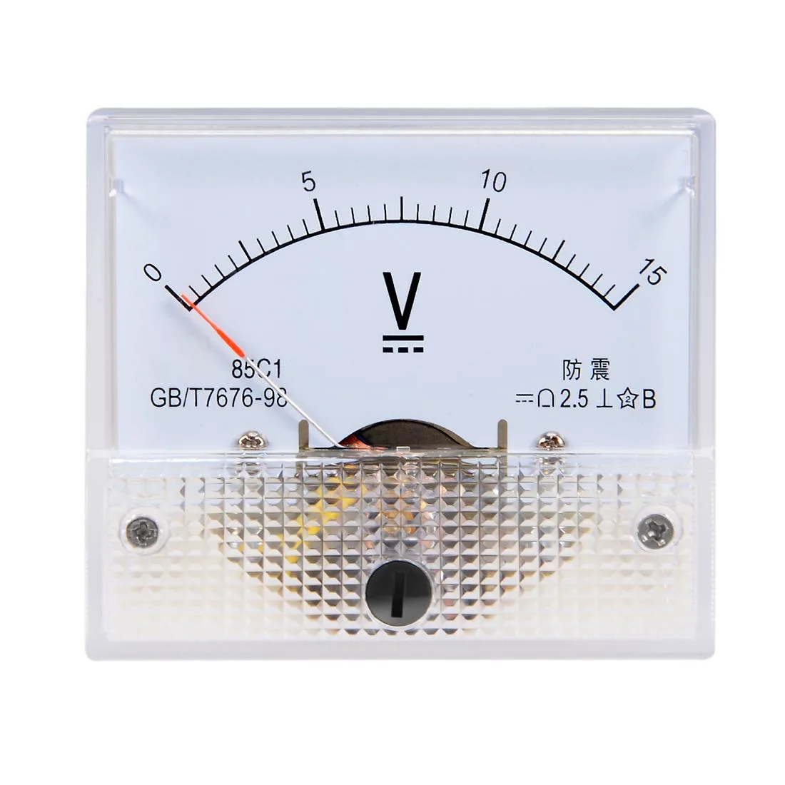 Unique-Bargains Unique-Bargains 85C1 DC 0-15V Analog Panel Voltage Gauge 2.5% measurement tool — product photo