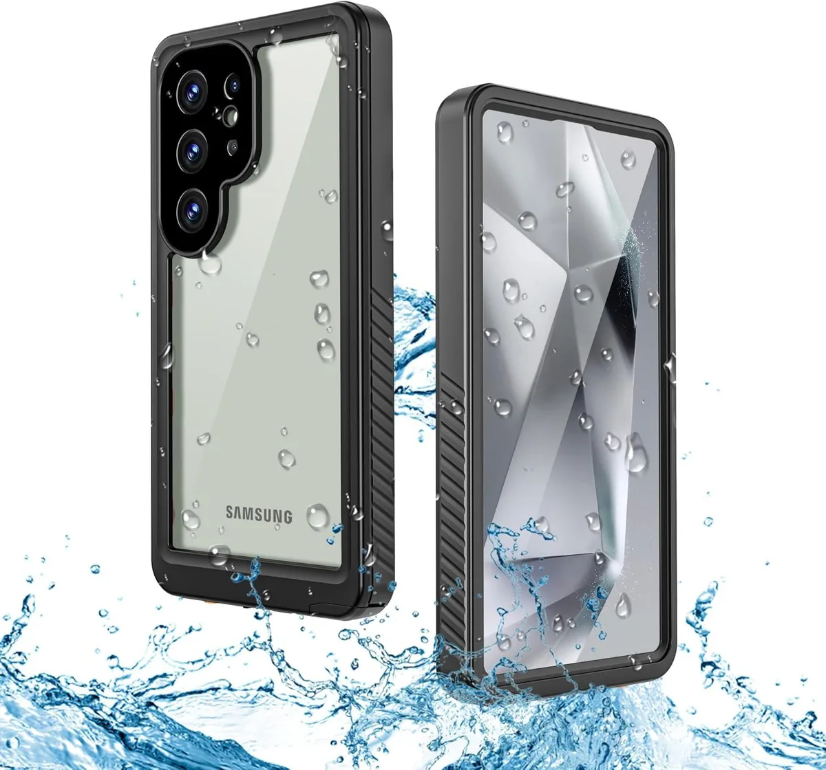 BONAEVER BONAEVER Samsung Galaxy S25 Ultra 6.9 inch Case IP68 Waterproof 14FT Shockproof Black — product photo