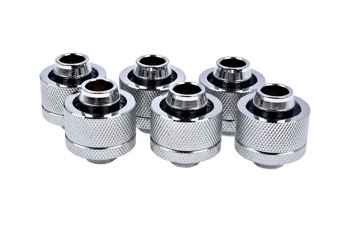 Alphacool Alphacool Eiszapfen 19/13mm G1/4 Compression Fitting Chrome Sixpack Brass (17241) — product photo