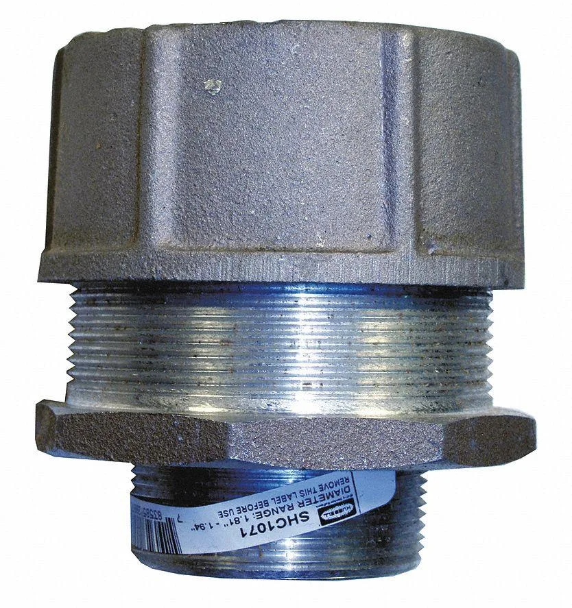 Hubbell Incorporated Hubbell Incorporated SHC1071 Cord Connector 2 in Straight White 1.81-1.94 in — product photo