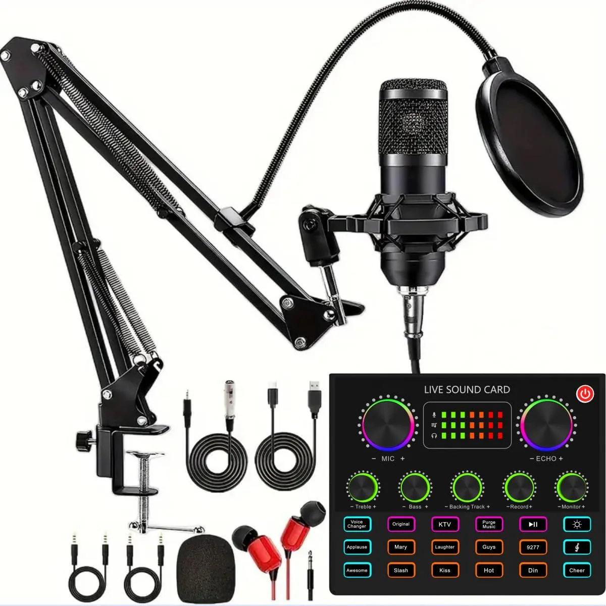 sktome BM-800 Podcast Bundle V8max Voice Changer Microphone — product photo