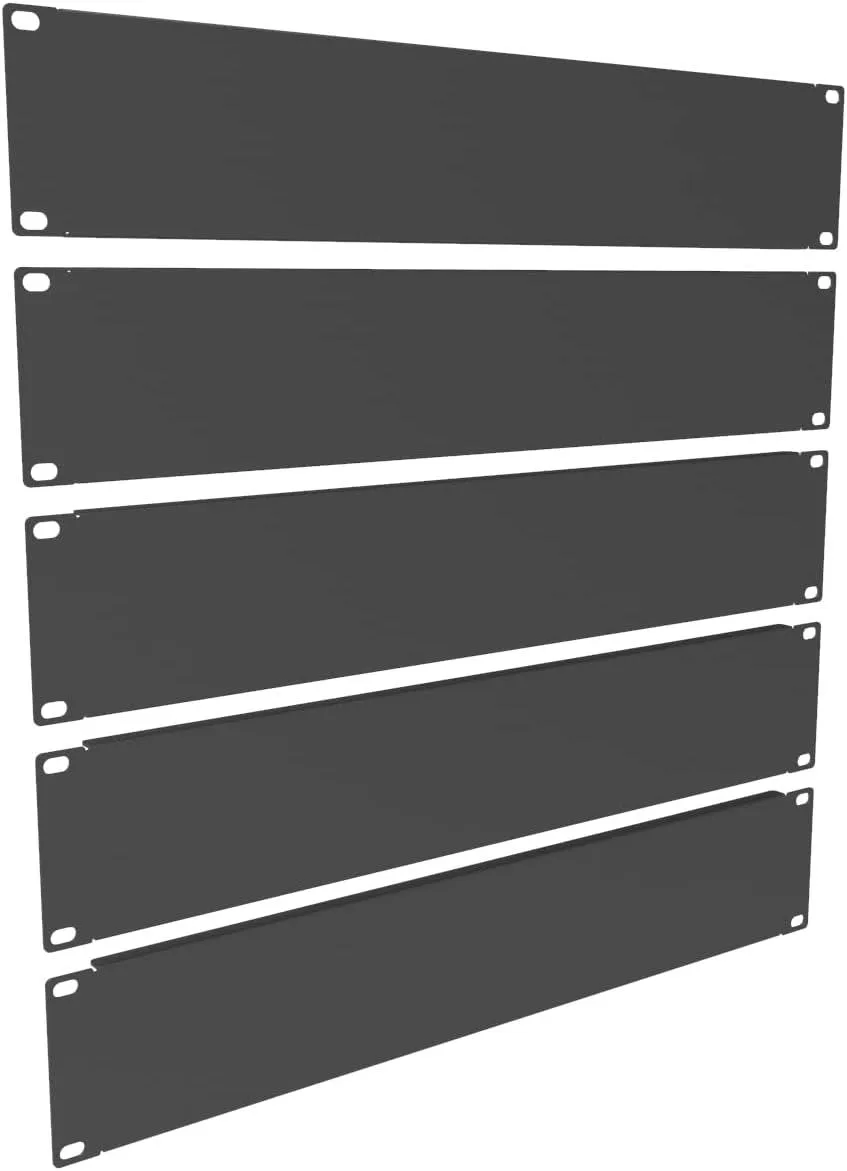 TAURKENAM TAURKENAM 5 Pack 2U Blank Panel 19in Server Rack Cabinet Black — product photo