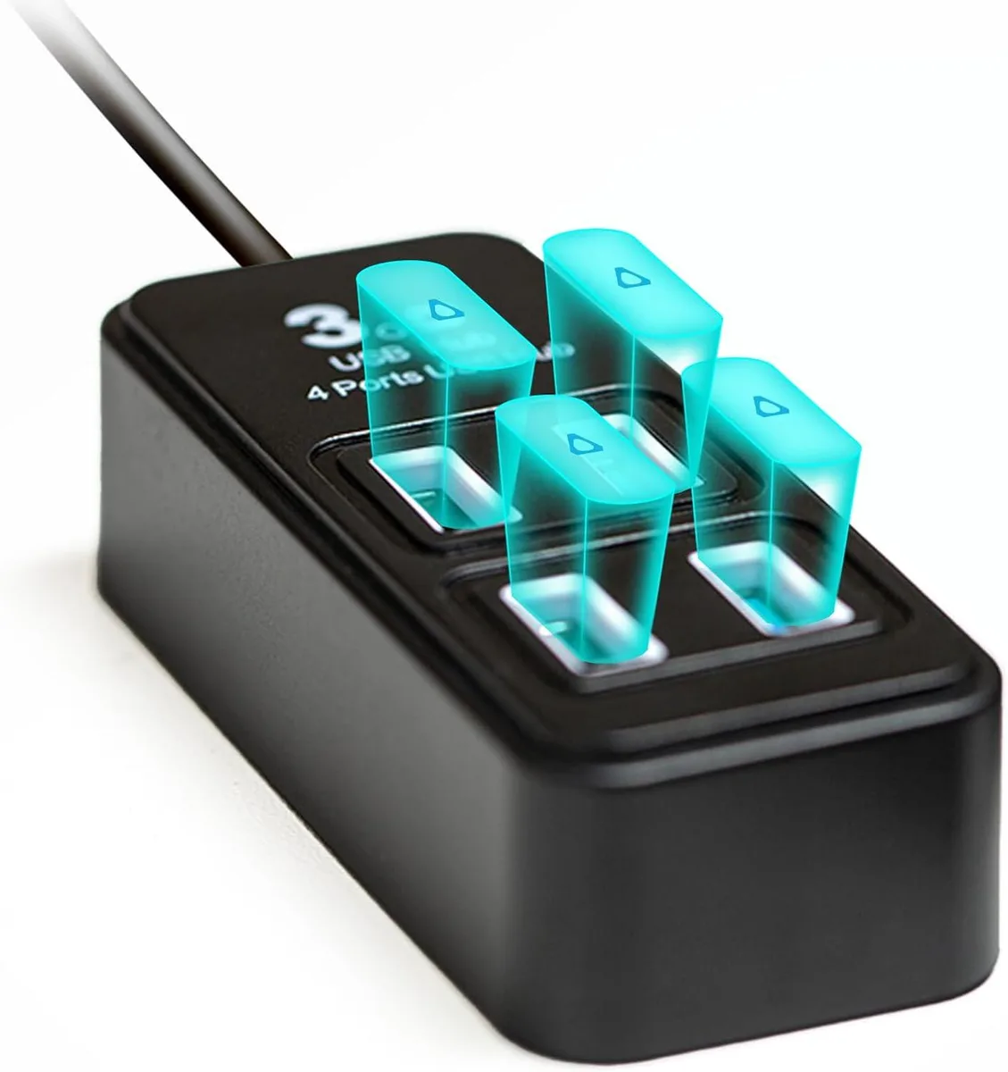 BFKK BFKK 4-Port USB Hub for Vive Tracker Dongles vr accessory — product photo