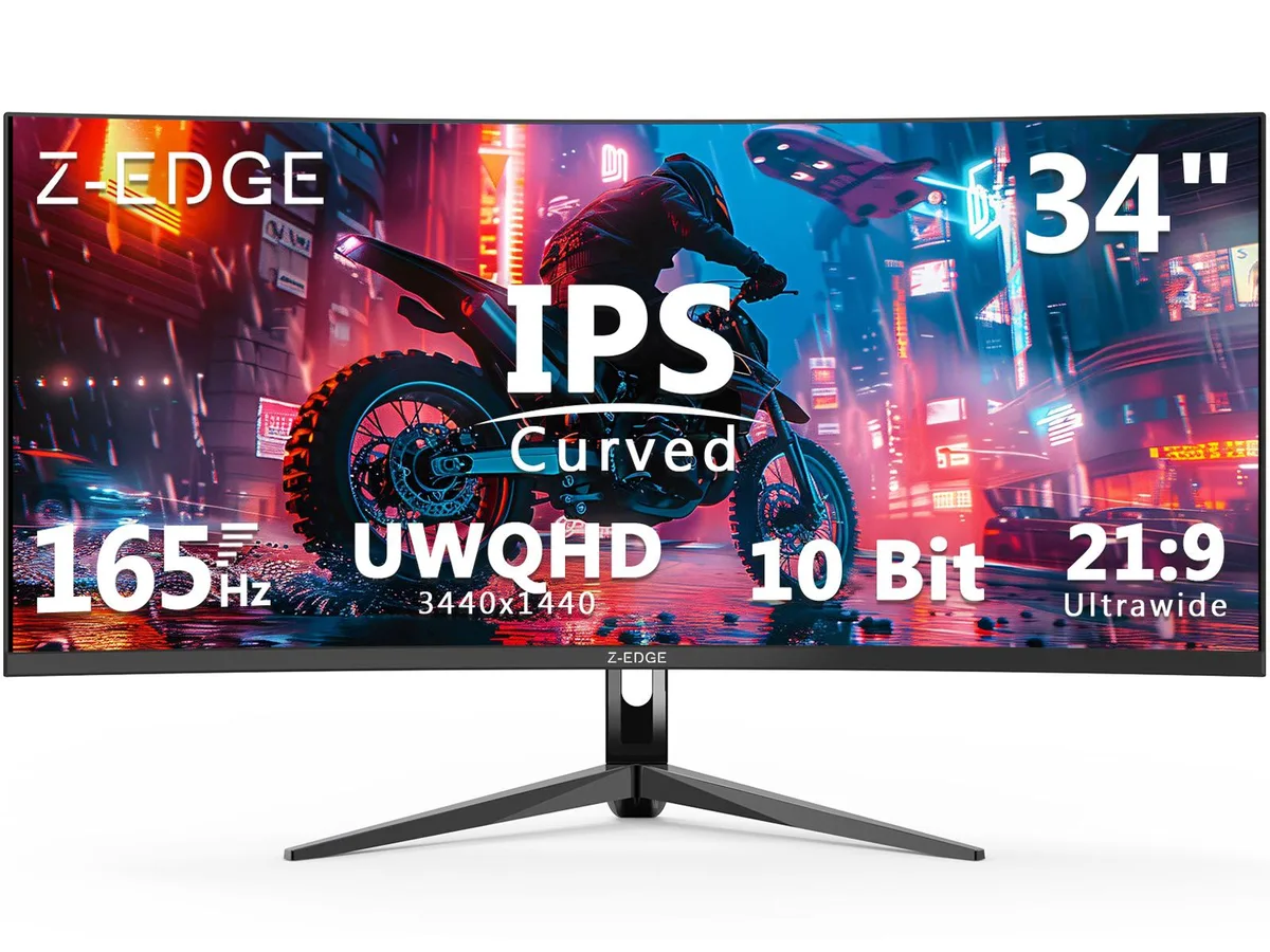 Z-EDGE Z-EDGE UG34I 34" 165Hz WQHD Curved Gaming Monitor — product photo