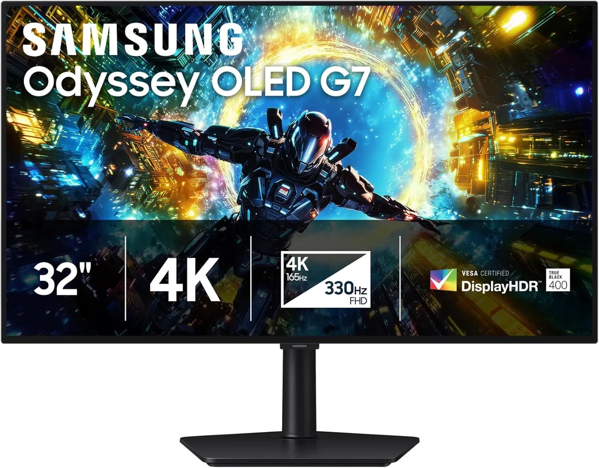 SAMSUNG SAMSUNG LS32HG732SNXZA 32" OLED gaming monitor 4K 165Hz FHD 330Hz — product photo