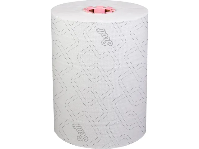 Scott Scott 47032 Slimroll Hard Roll Paper Towels, 6 Rolls, 580 ft/Roll, 3480 ft/Case, White — product photo