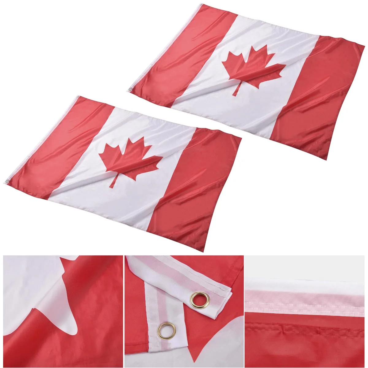 Yescom USA, Inc. Yescom USA, Inc. 4x6 ft Canada Flag Polyester 2 Pack — product photo