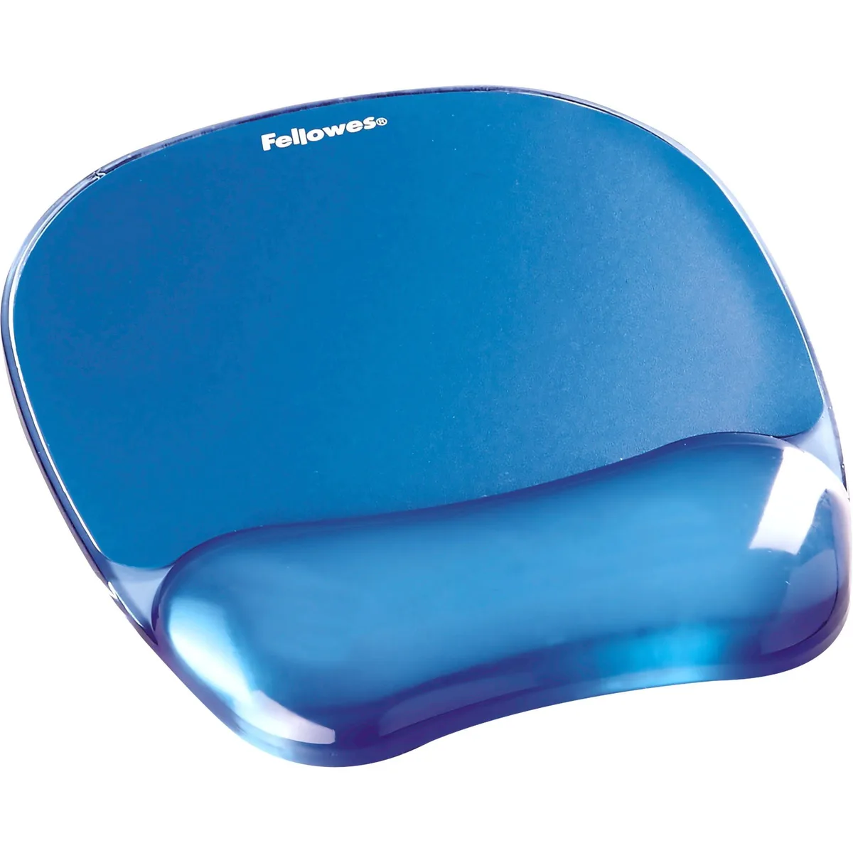 Fellowes 9114120 Crystals Gel Mouse Pad Wrist Rest Blue — product photo
