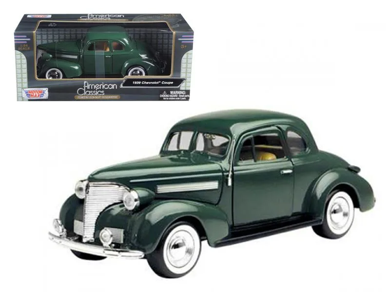 MOTORMAX MOTORMAX 73247bur 1939 Chevrolet Coupe Burgundy 1:24 vehicle — product photo