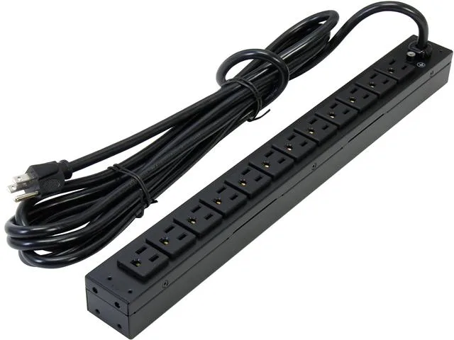 CyberPower CyberPower PDU15B12R 12-outlet 1U rackmount surge protector — product photo