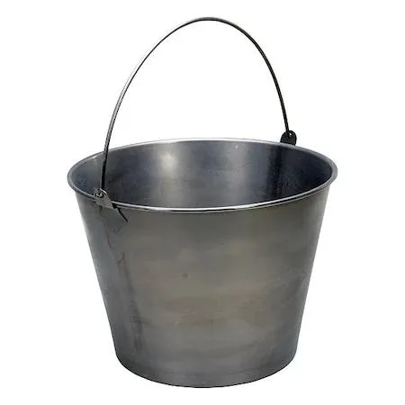 Value Brand Value Brand 5 gal Round Tapered Bucket Stainless Steel Silver — product photo