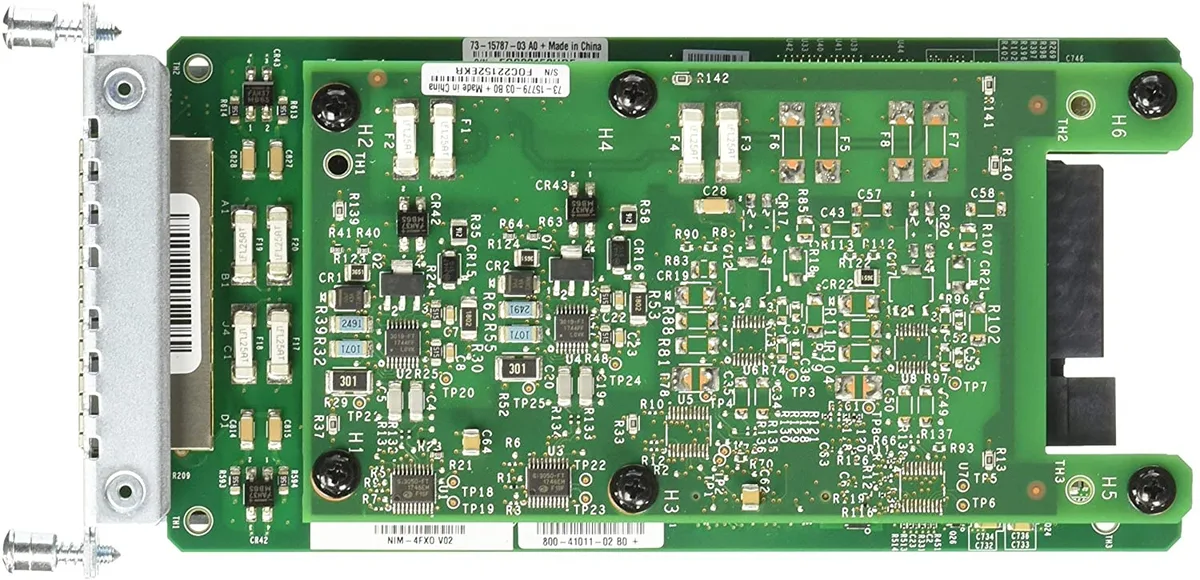 Cisco Systems, Inc. Cisco Systems, Inc. NIM-4FXO= 4-port FXO voice interface card — product photo