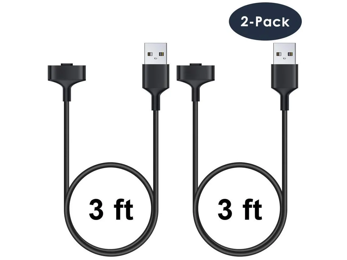 BONAEVER BONAEVER Fitbit Ionic Charging Cable 2 Pack 3ft — product photo