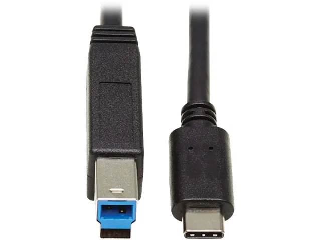 Tripp Lite Tripp Lite U422-20N-G2 USB-C to USB-B cable 1.7 ft 10 Gbps Thunderbolt 3 — product photo