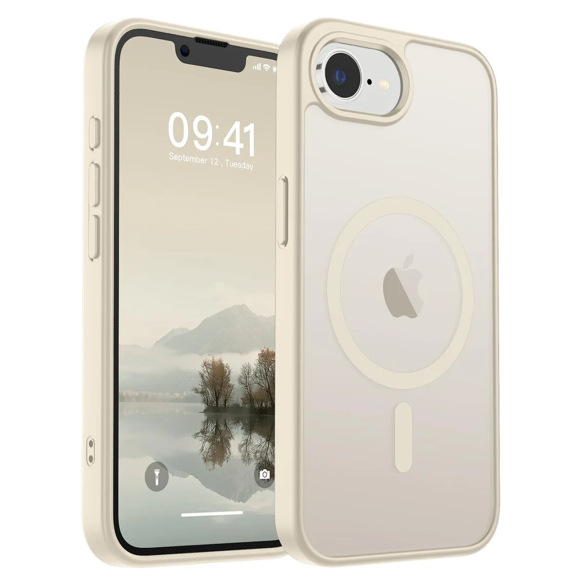 KEHIPI KEHIPI iPhone 16e Magnetic Case Antique White 10ft Drop Model 81 — product photo