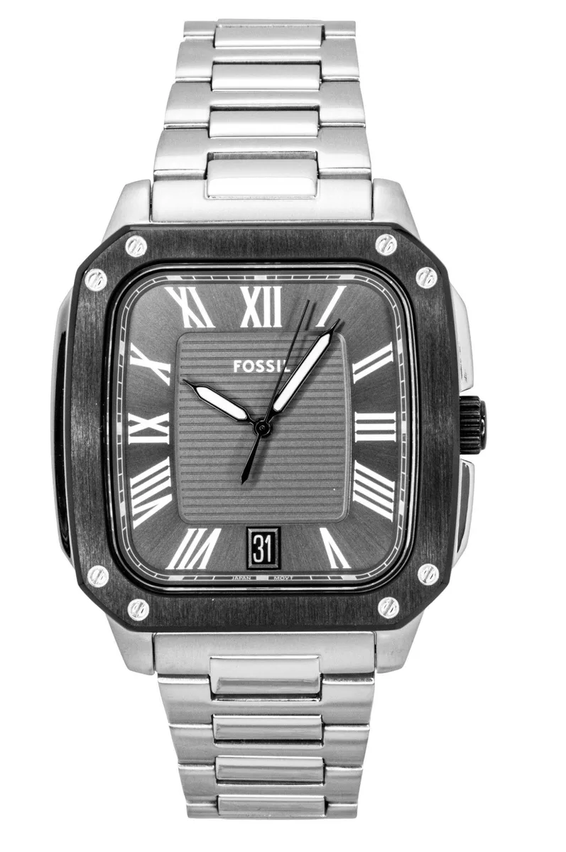 Fossil Fossil Crosby FS6122 Stainless Steel Grey Dial Quartz Watch 42.00mm — product photo