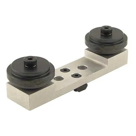 Anodized aluminum carriage with nylon roller, 6.125 inches long