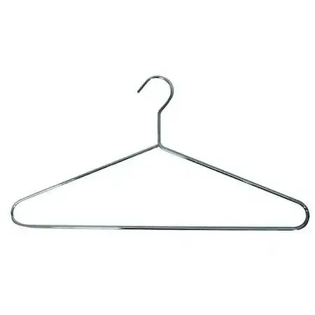 Twelve steel coat hooks with chrome finish, seventeen inches wide