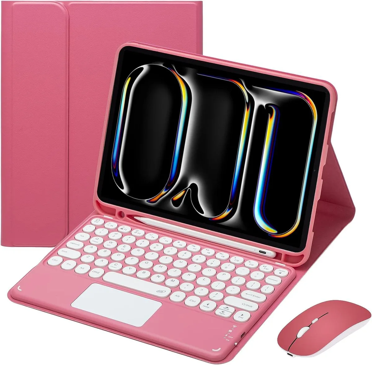Timoom Timoom 11" iPad Pro M4 2024 Keyboard Case with Mouse Red — product photo