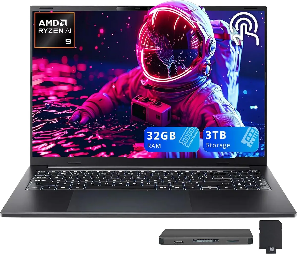 Acer America Acer America Swift Go 16 AI Business Laptop Ryzen AI 9 465 32GB DDR5 2TB SSD 16" WUXGA Touch Black — product photo