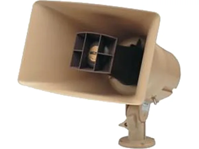 Valcom, Inc Valcom, Inc V-1038 30-Watt Amplified Horn 125 dB 48 V DC Beige — product photo