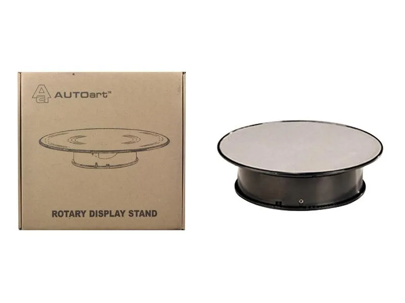 Autoart Autoart 98018 Rotary Display Turn Table 8 Inches Silver Top 1/43 1/64 1/32 1/24 vehicle — product photo