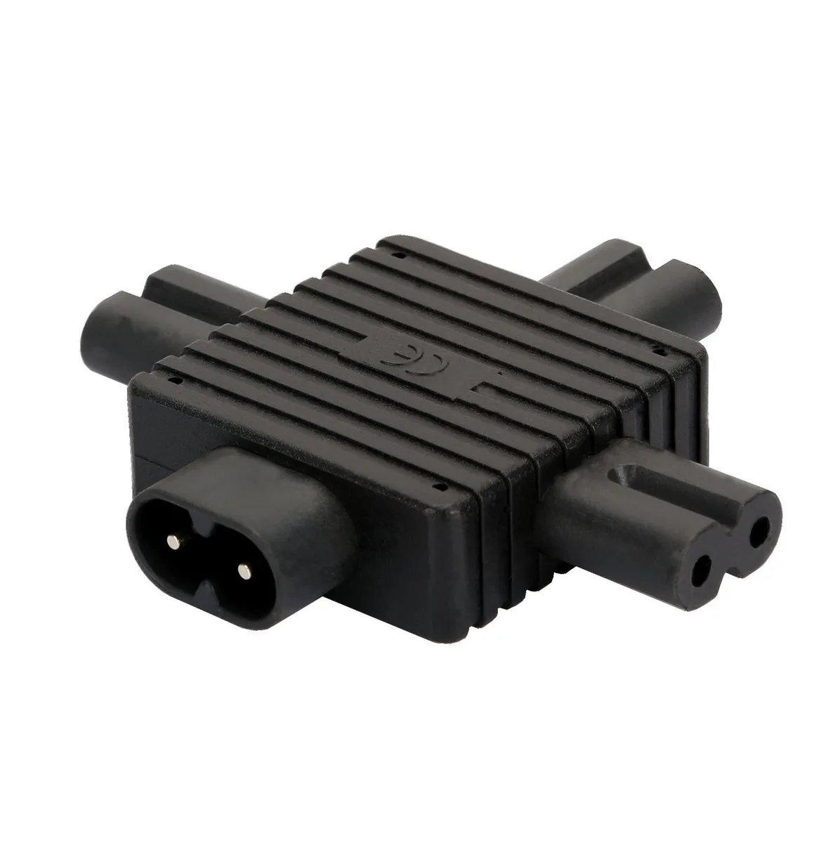 Transway's Marketplace Transway's Marketplace IEC 320 C8 Male to 3x C7 Female Splitter Power Adapter — product photo