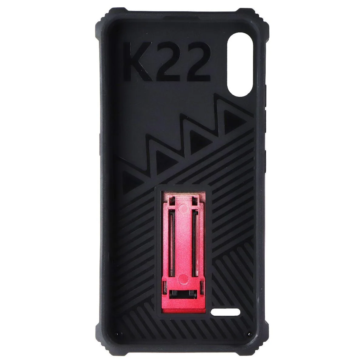Mybat Mybat Rugged Kickstand Case for LG K22 Red Black — product photo
