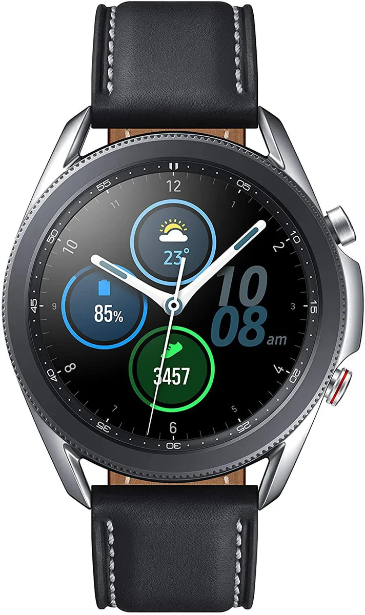 SAMSUNG SAMSUNG Galaxy Watch 3 41mm LTE Mystic Silver SM-R855UZSAXAR — product photo