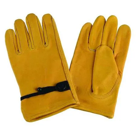 Condor Condor 4TJY6 Leather Drivers Gloves Cowhide Cinch Keystone Thumb Gunn Cut — product photo