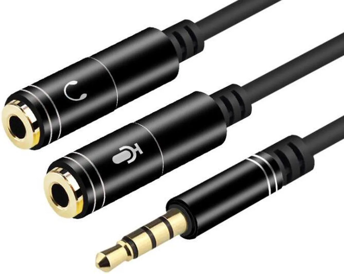 Vszerda Vszerda 3.5 mm Audio Splitter 1 Male to 2 Female 20 cm 2 Pack — product photo