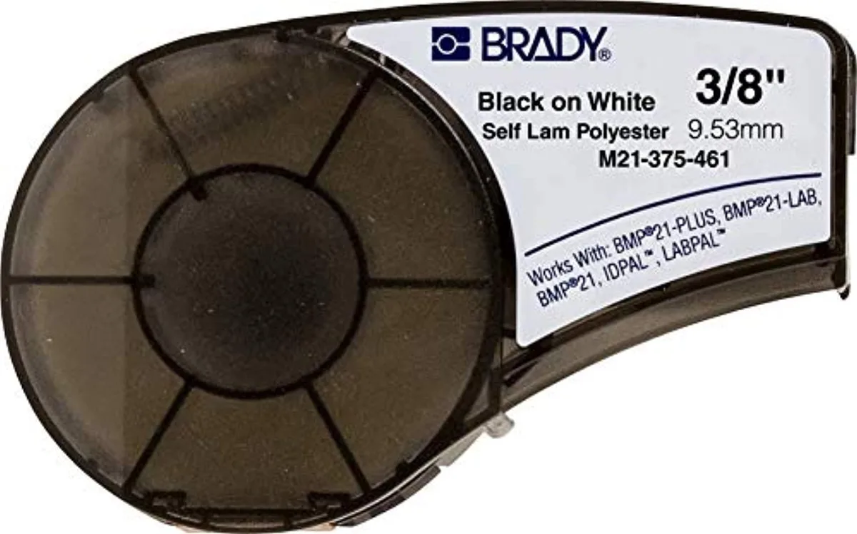 Brady Brady M21-375-461 label printer tape 0.375" x 21 — product photo