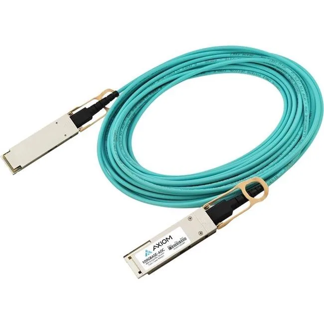 Axiom Axiom QSFP28 Active Optical Cable 10m Aqua — product photo